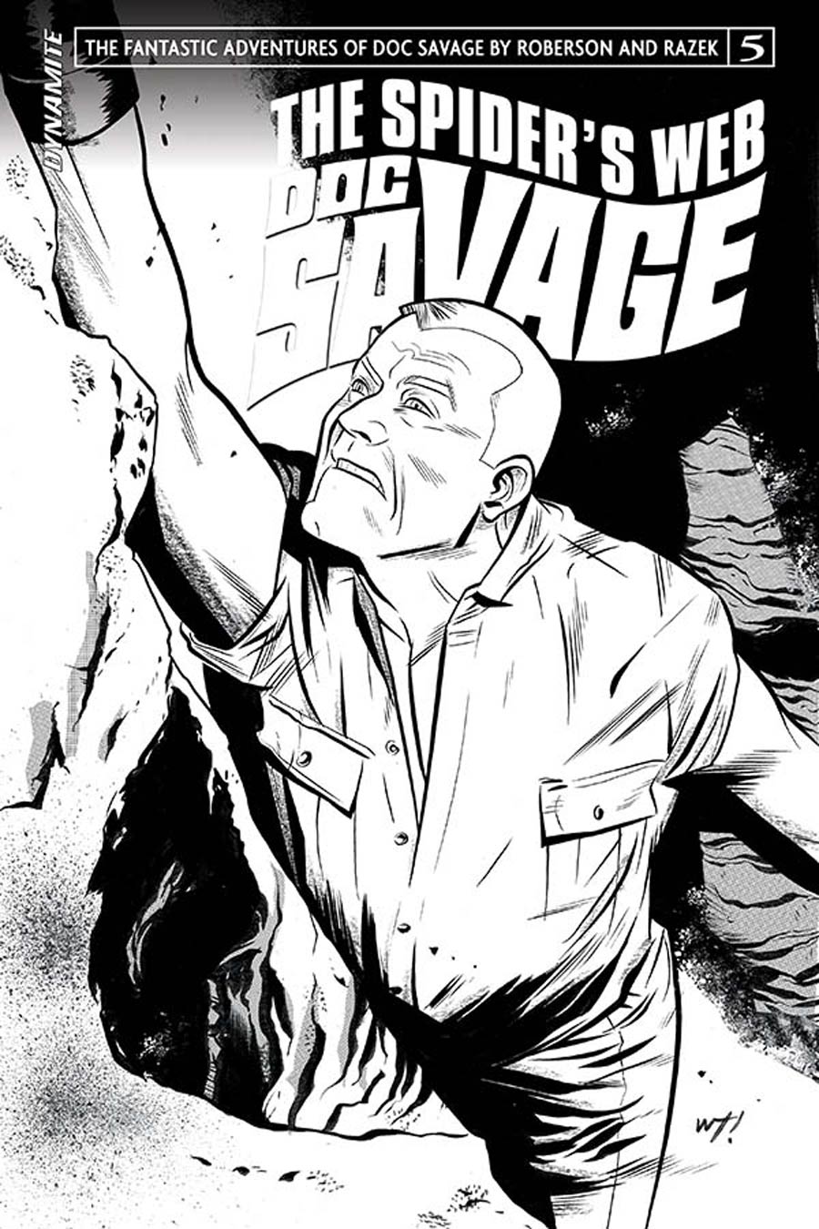 Doc Savage Spiders Web #5 Cover B Incentive Wilfredo Torres Black & White Cover