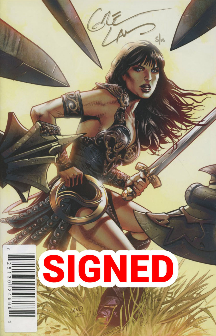 Xena Warrior Princess Vol 3 #1 Cover G Rare Greg Land Virgin Cover Signed By Greg Land