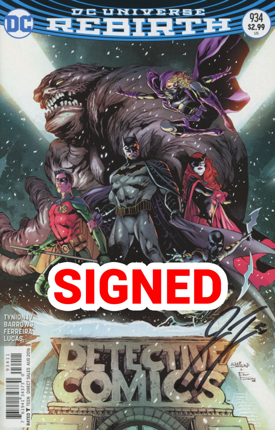 Detective Comics Vol 2 #934 Cover D Regular Eddy Barrows & Eber Ferreira Cover Signed By James Tynion IV