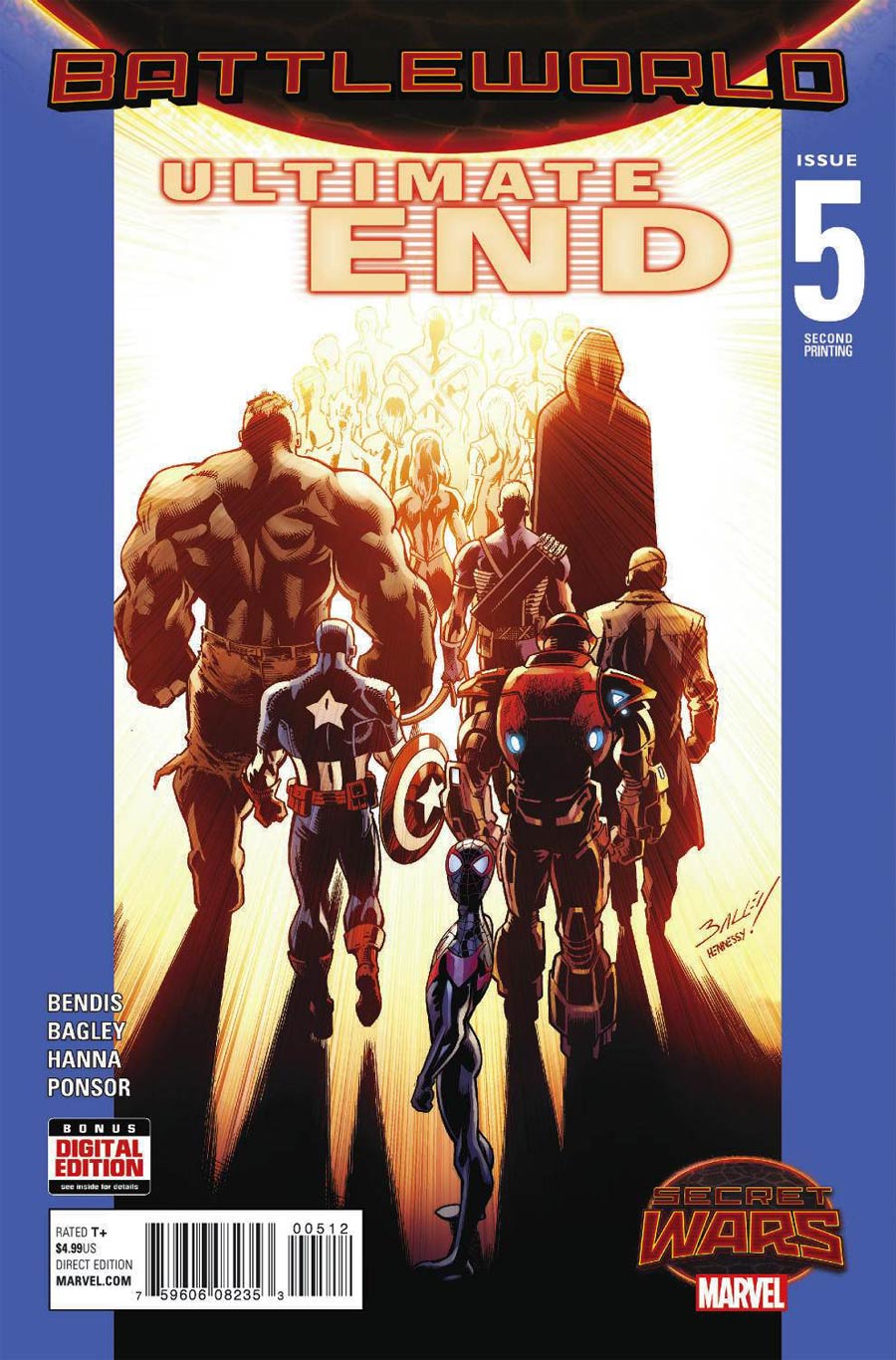 Ultimate End #5 Cover B 2nd Ptg Mark Bagley Variant Cover (Secret Wars Battleworld Tie-In)