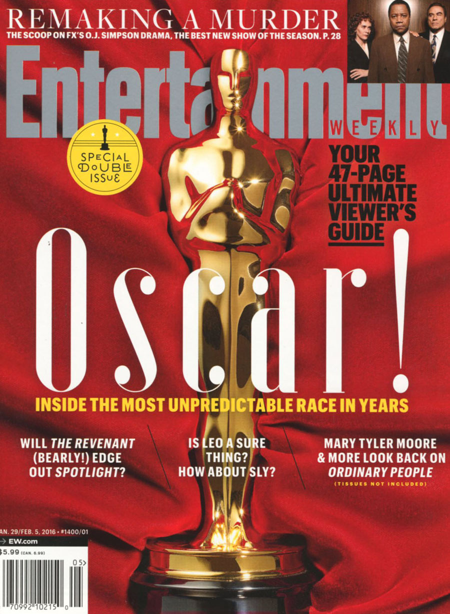 Entertainment Weekly #1400 / 1401 Jan 29 2016 / Feb 5 2016 Oscars Special