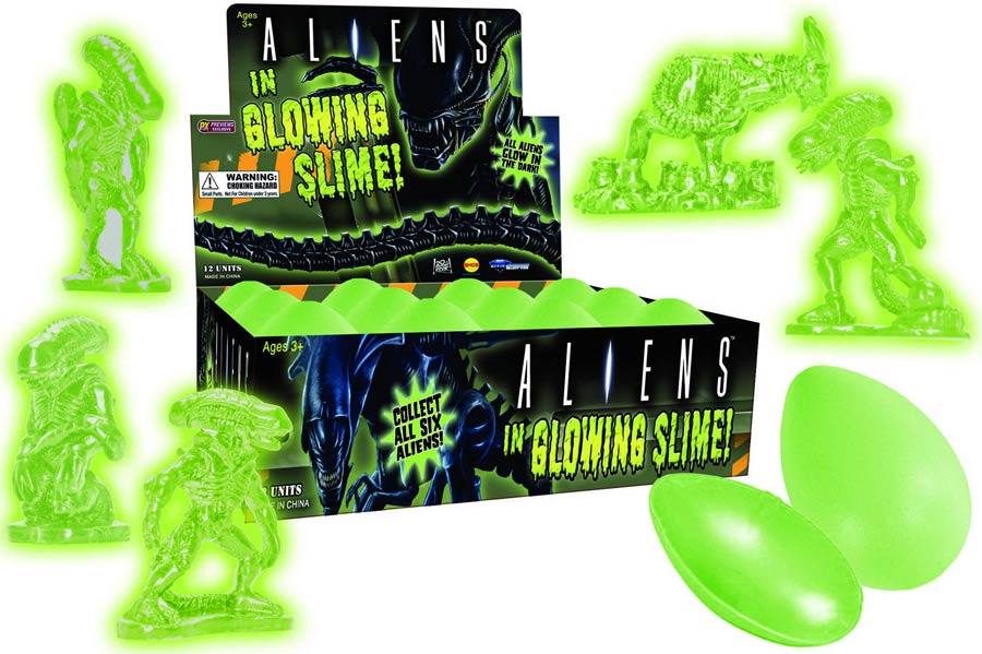 Aliens Egg With Figure Slime Toy