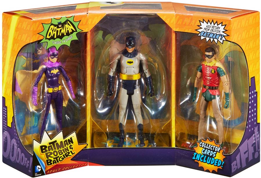 Batman 1966 TV Series 3-Pack Action Figure Set
