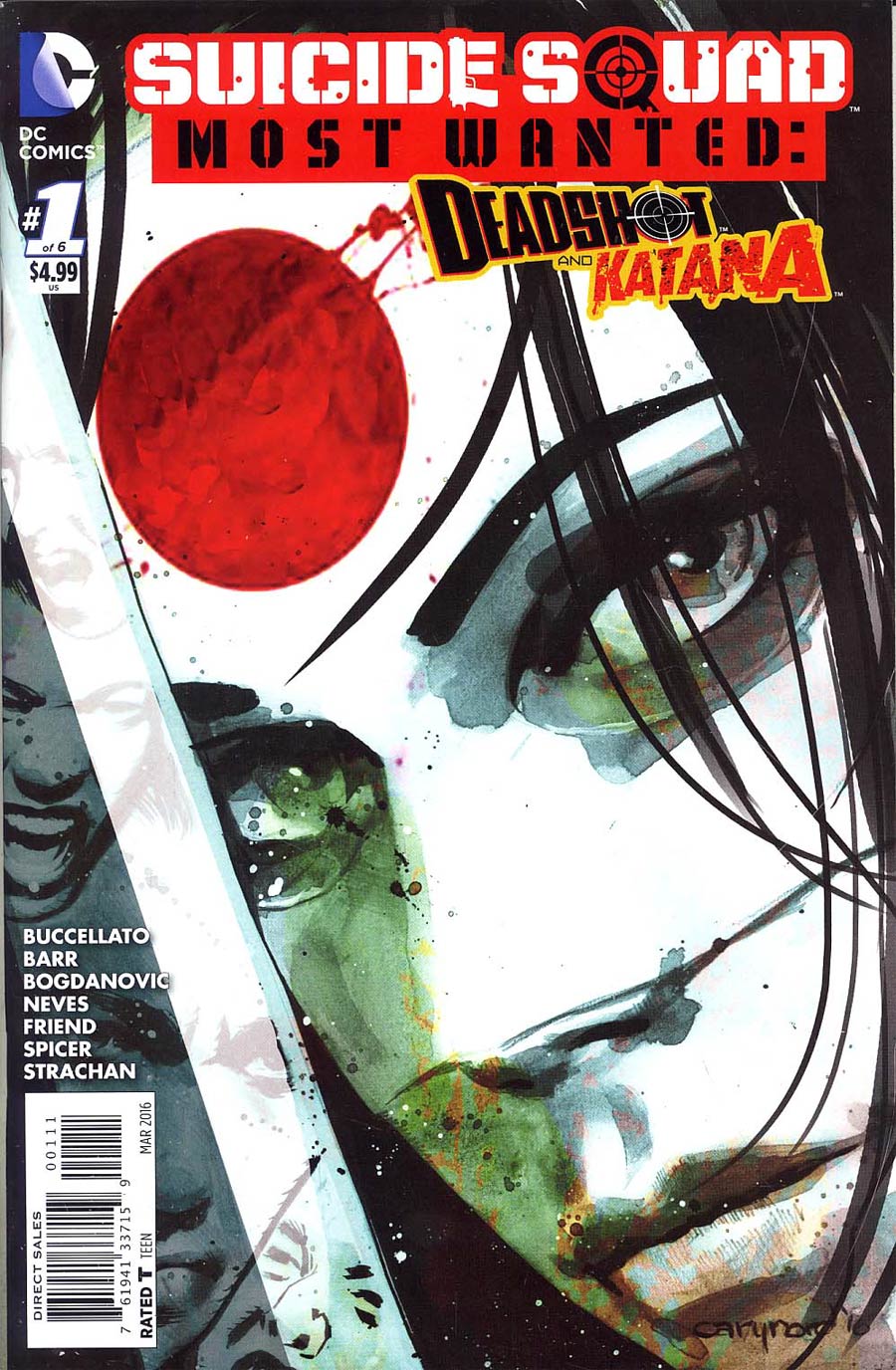 Suicide Squad Most Wanted Deadshot Katana #1 Cover B Katana