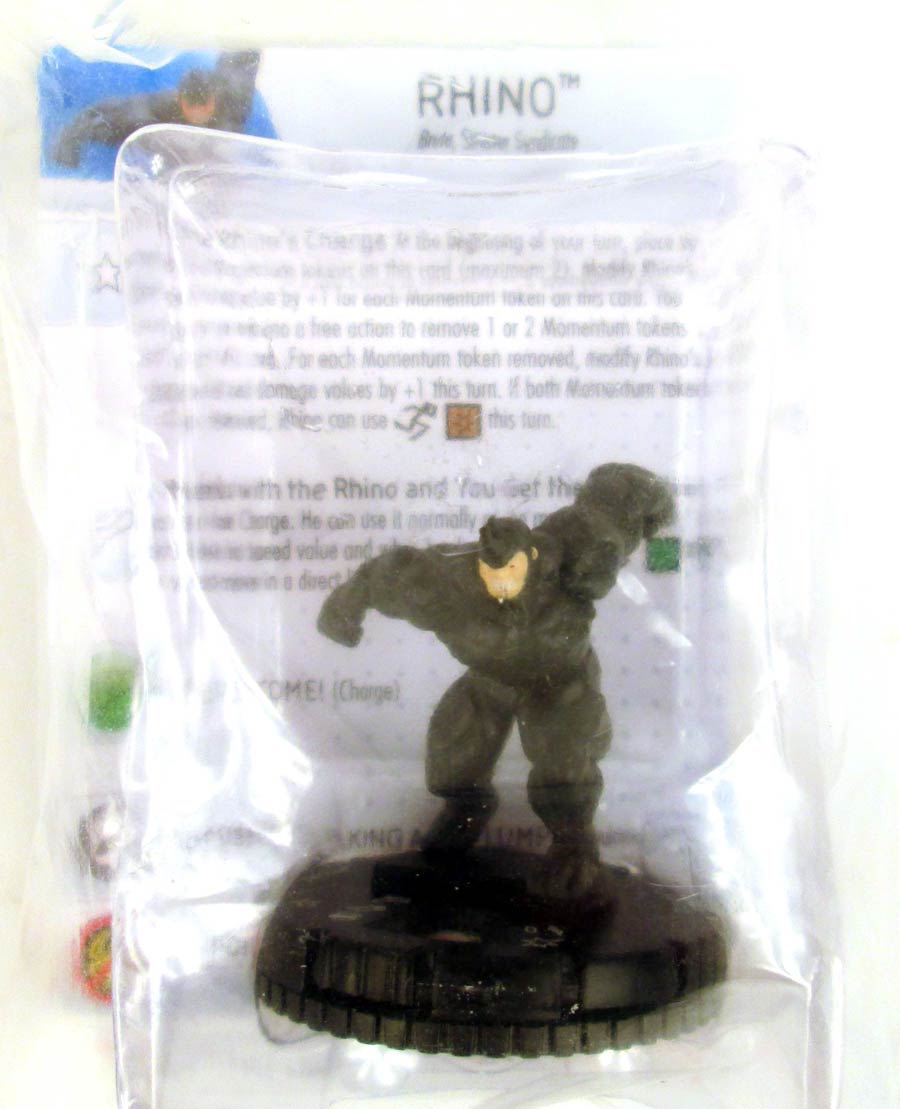 Marvel HeroClix Sinister Six 2016 Rhino M16-002 Mini Figure With Card