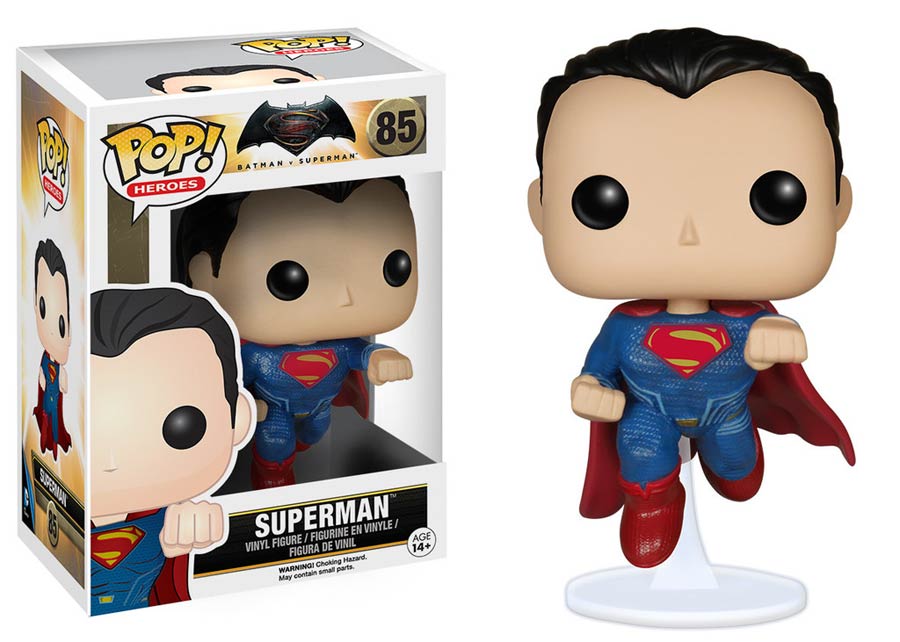 POP Heroes 85 Batman v Superman Dawn Of Justice Superman Vinyl Figure