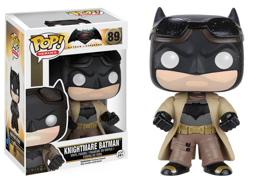 POP Heroes 89 Batman v Superman Dawn Of Justice Knightmare Batman Vinyl Figure
