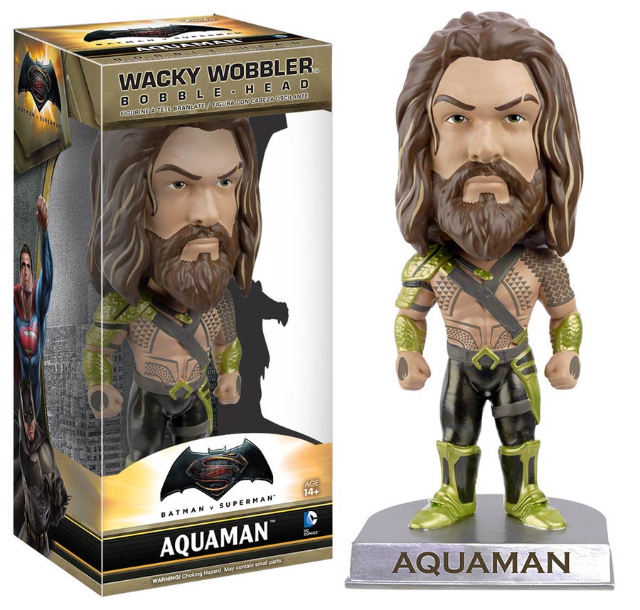 Batman v Superman Dawn Of Justice Aquaman Wacky Wobbler