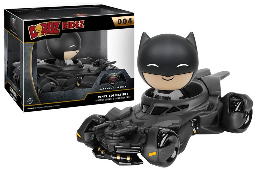 Dorbz Ridez 004 Batman v Superman Dawn Of Justice Batmobile Vinyl Figures