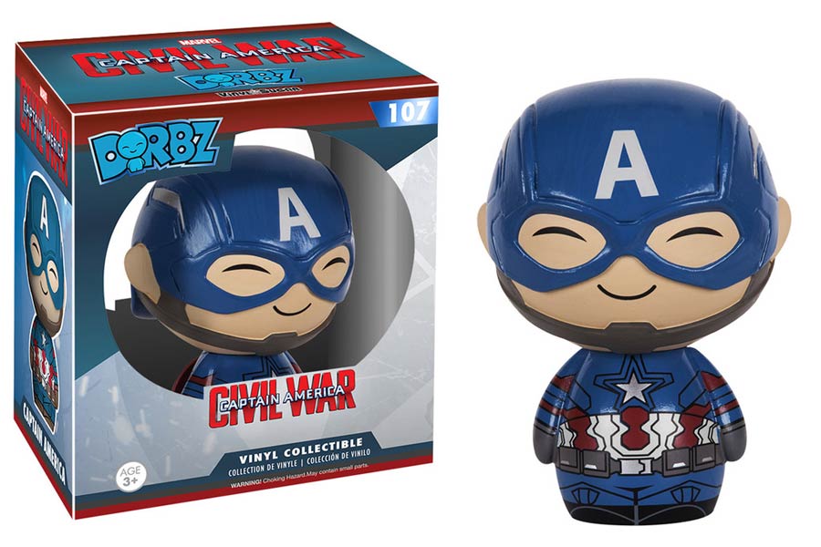 Dorbz 107 Captain America Civil War Captain America Vinyl Figure