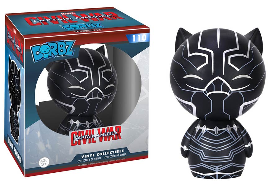 Dorbz 110 Captain America Civil War Black Panther Vinyl Figure