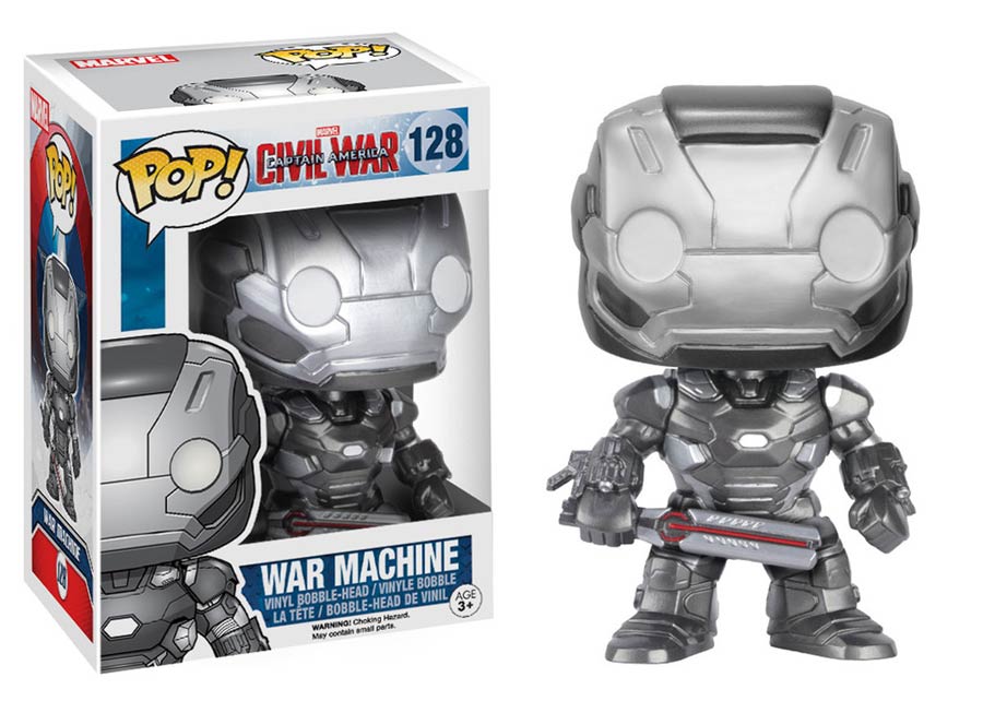POP Marvel 128 Captain America Civil War War Machine Vinyl Bobble Head