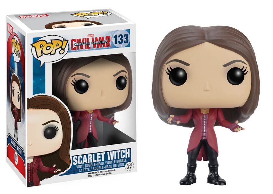 POP Marvel 133 Captain America Civil War Scarlet Witch Vinyl Bobble Head