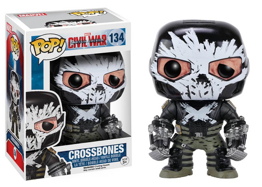 POP Marvel 134 Captain America Civil War Crossbones Vinyl Bobble Head