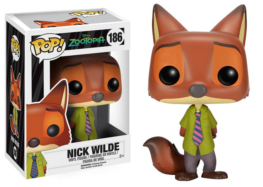 POP Disney 186 Zootopia Nick Wilde Vinyl Figure