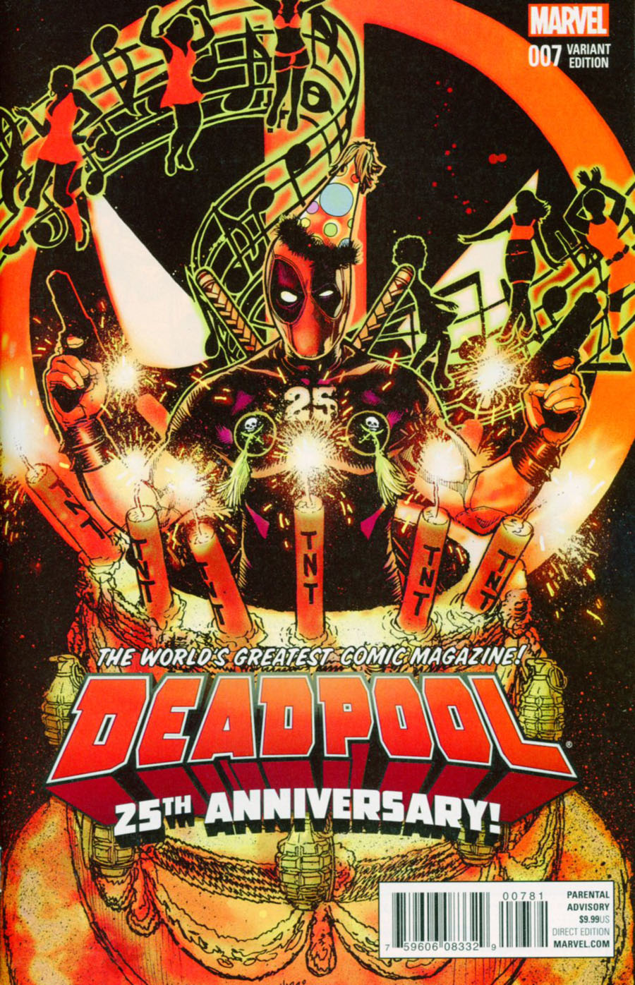 Deadpool Vol 5 #7 Cover F Variant Tony Harris Deadpool 25th Anniversary Cover