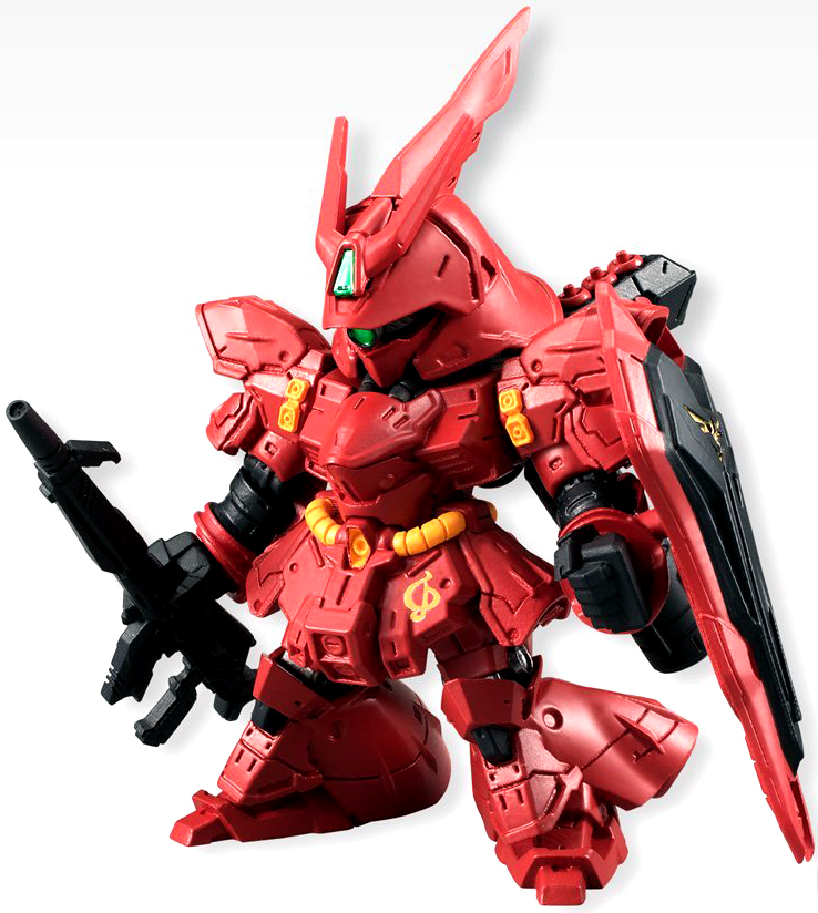 通販 送料無料  FW Gundam Converge #01 #121 MSN-04 Sazabi Figure - Midtown 特撮