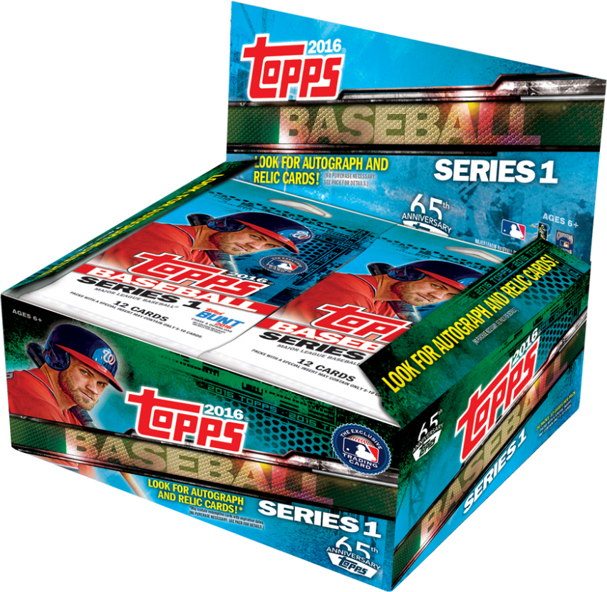 Topps 2016 Baseball Series 1 Trading Cards Jumbo Pack