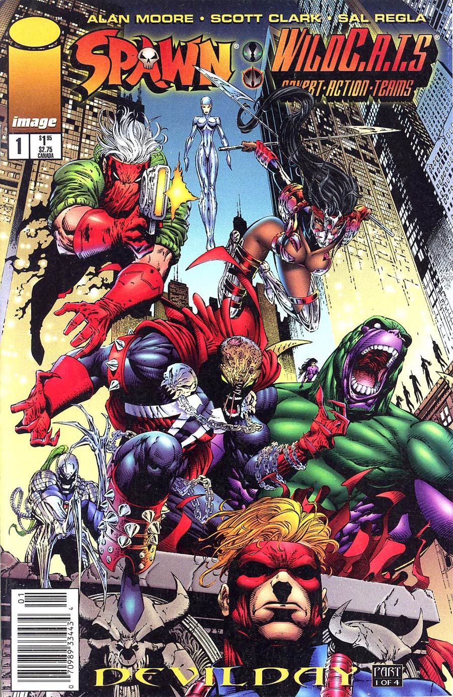 Spawn WildCATs #1 Cover B Newsstand Edition
