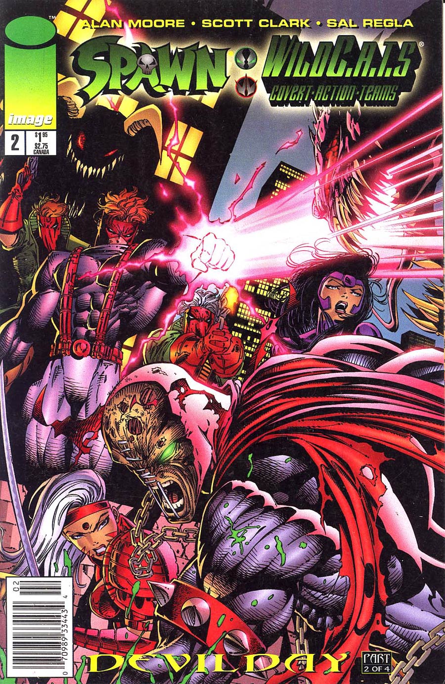 Spawn WildCATs #2 Cover B Newsstand Edition