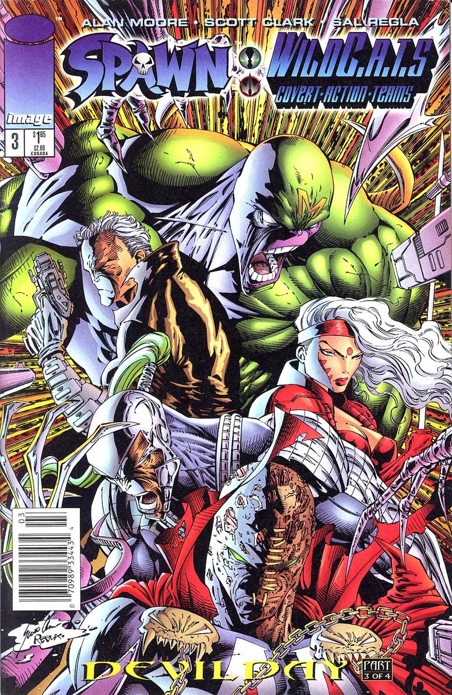 Spawn WildCATs #3 Cover B Newsstand Edition