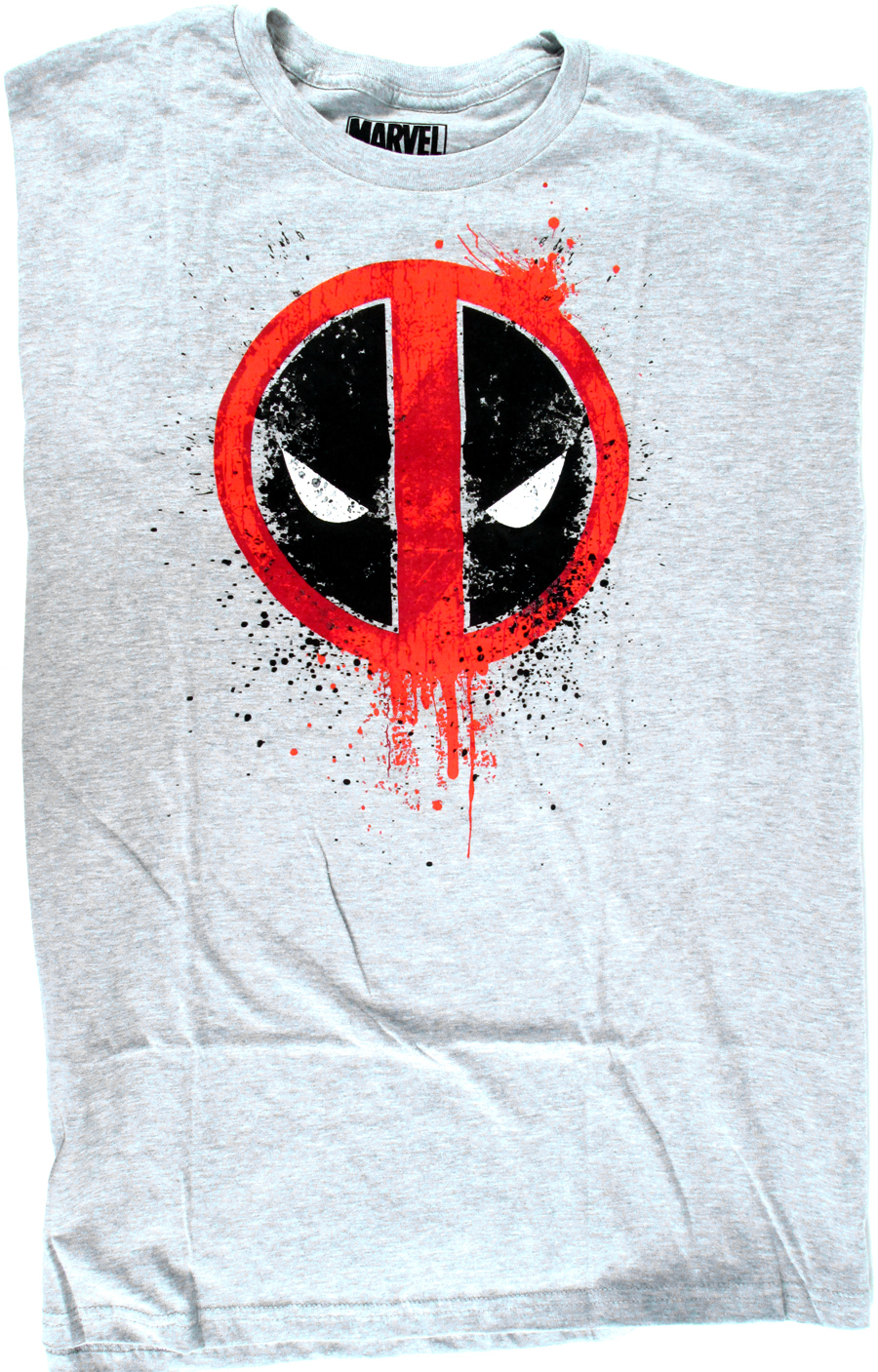 Deadpool Grunge Pool Grey T-Shirt Large