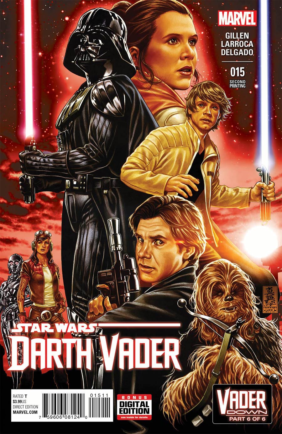 Darth Vader #15 Cover E 2nd Ptg Mark Brooks Variant Cover (Vader Down Part 6)