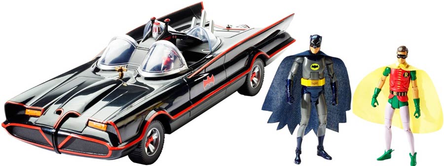 Batman 1966 TV Series Batmobile With Action Figure
