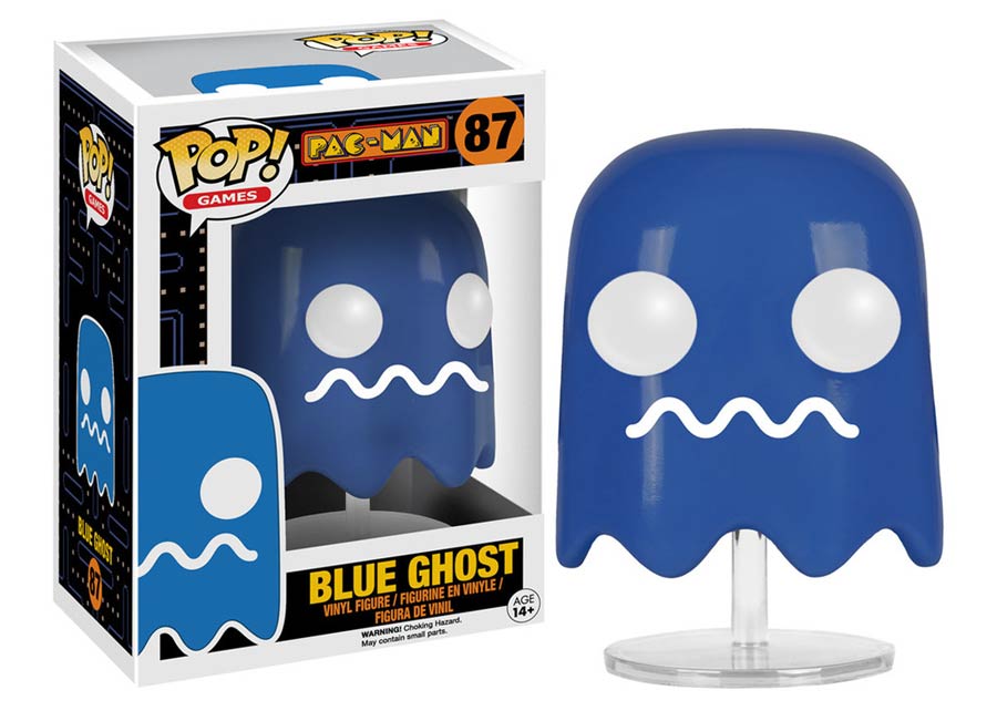POP Games 87 Pac-Man Blue Ghost Vinyl Figure