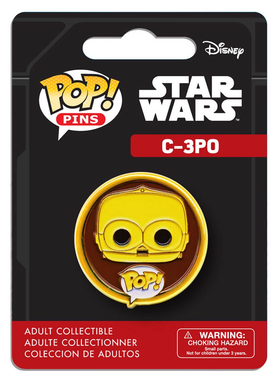 POP Pins 1.25-inch Enamel Pin - C-3PO
