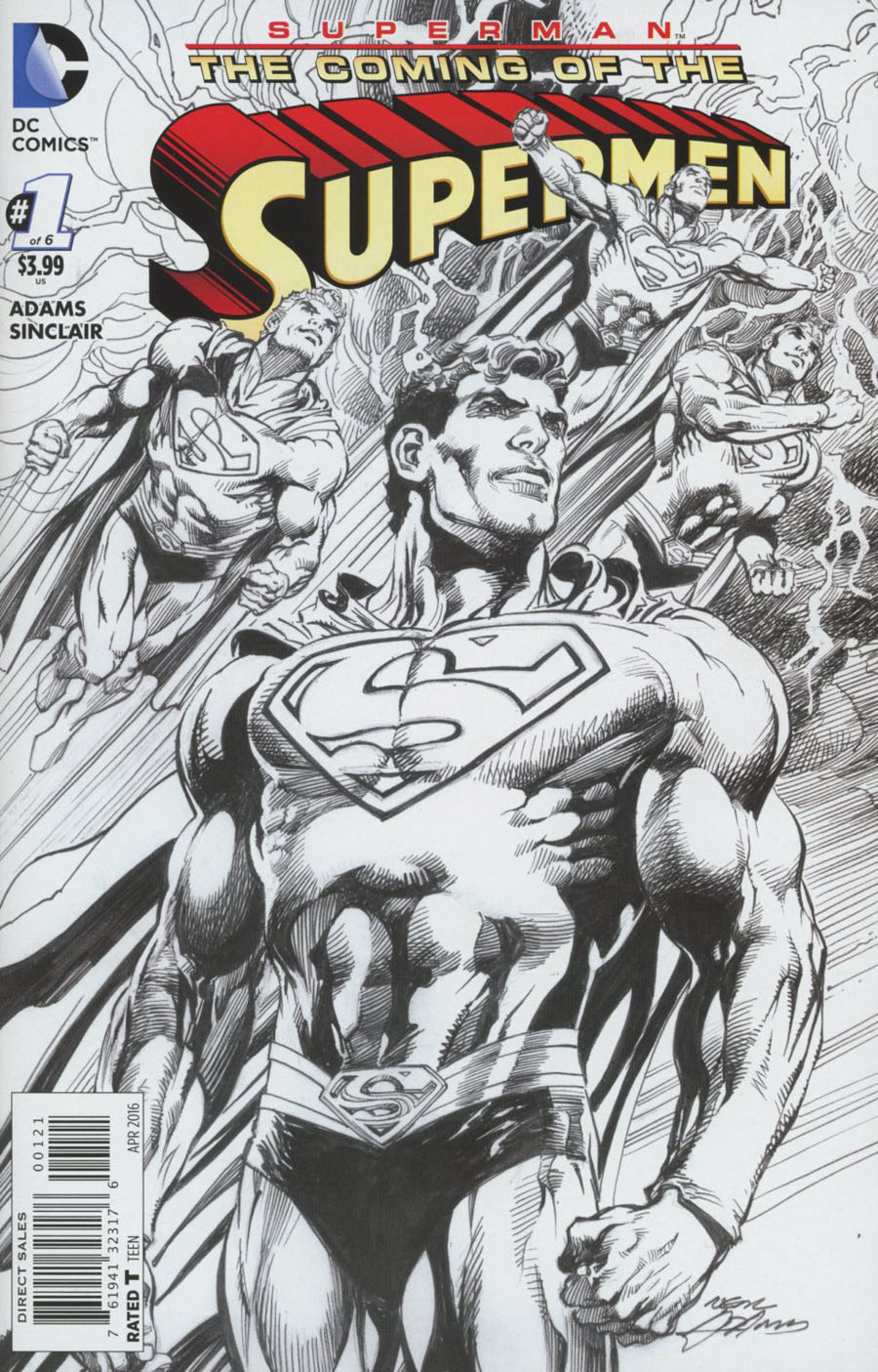 Superman The Coming Of The Supermen #1 Cover B Incentive Neal Adams Sketch Cover