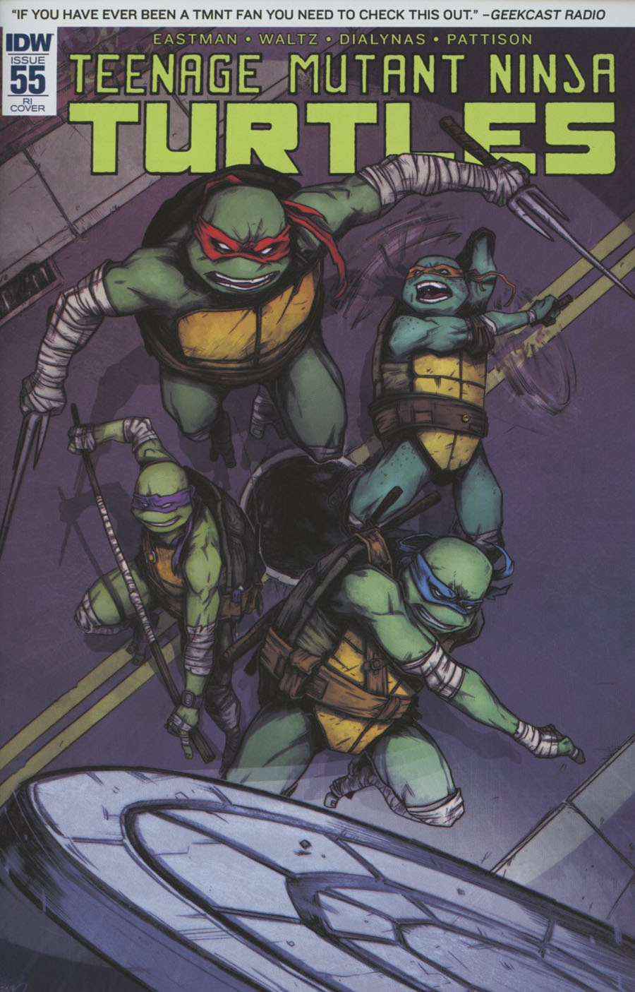 Teenage Mutant Ninja Turtles Vol 5 #55 Cover C Incentive Ben Bishop Variant Cover