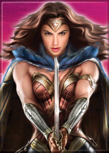 DC Comics 2.5x3.5-inch Magnet - Batman v Superman Dawn Of Justice Wonder Woman With Sword (71979DC)