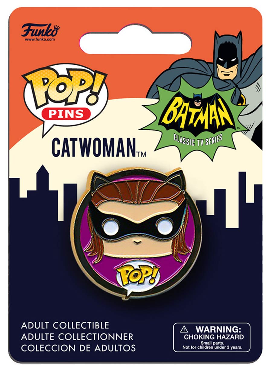 POP Pins 1.25-inch Enamel Pin - Catwoman 1966