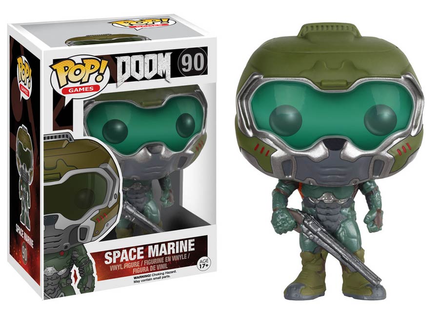 POP Games 90 Doom Space Marine Vinyl Figure