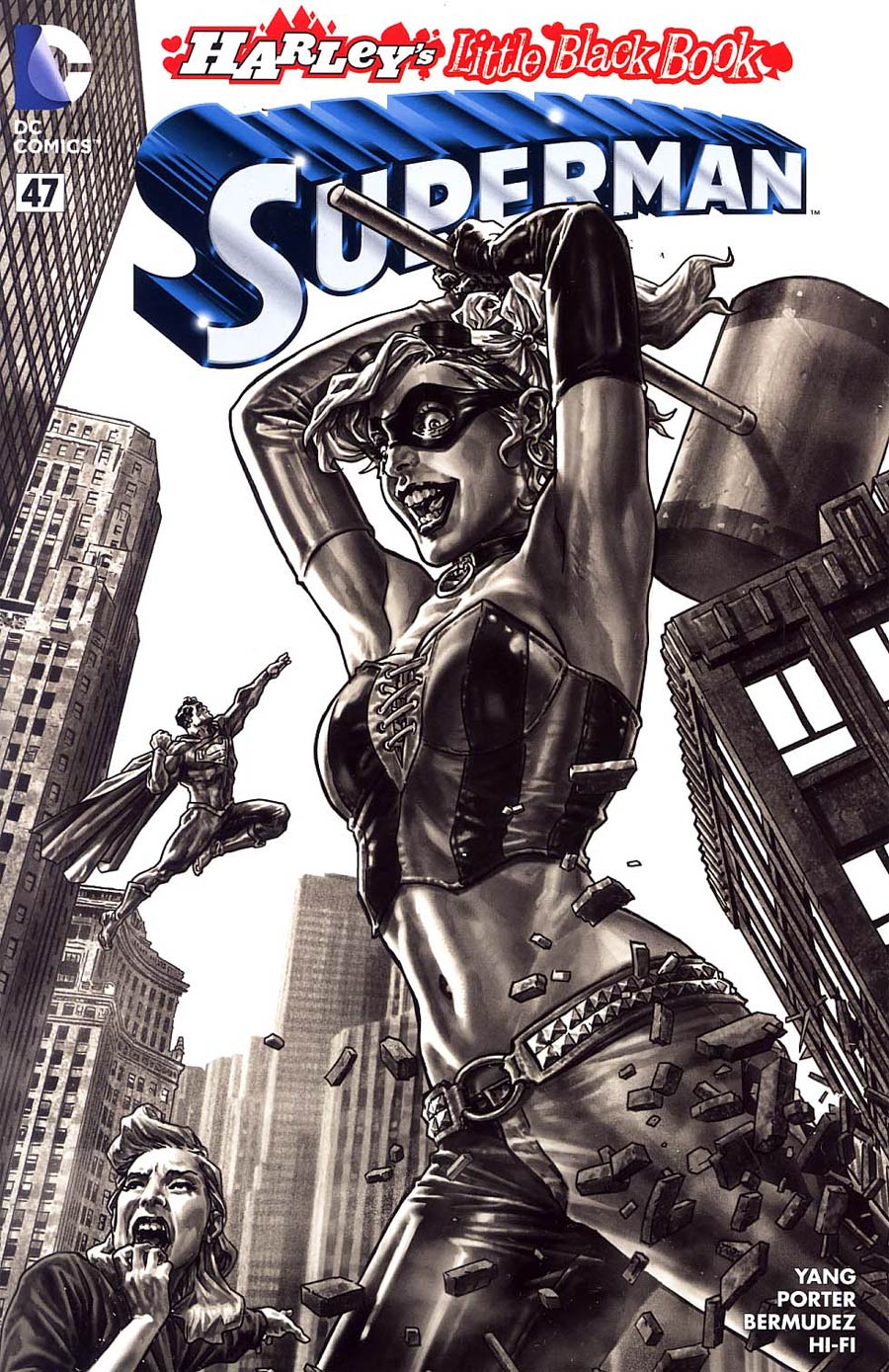 Superman Vol 4 #47 Cover E Variant Lee Bermejo Harley Quinn Cover Without Polybag Sketch