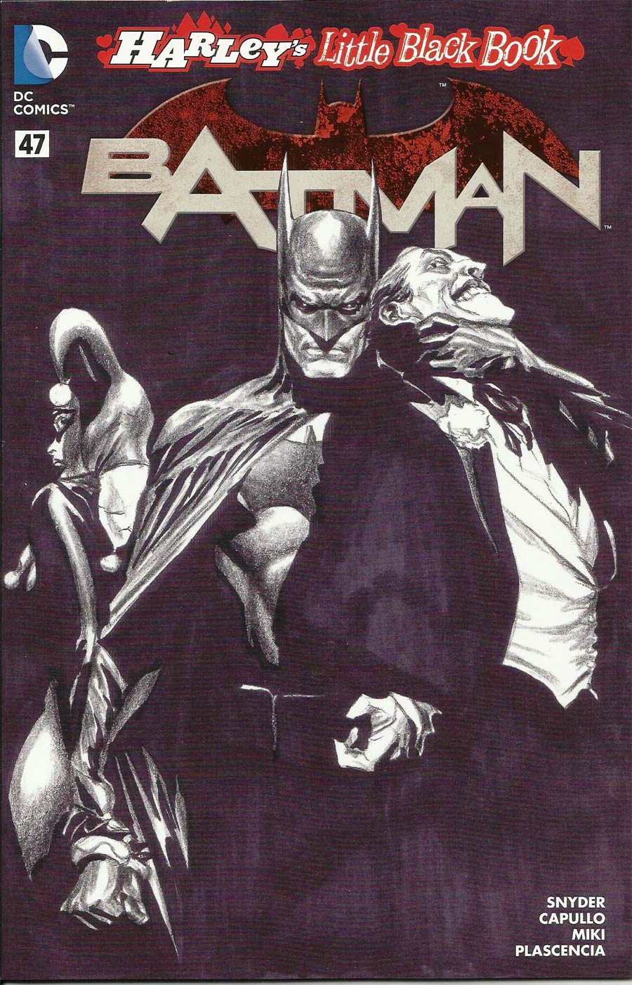 Batman Vol 2 #47 Cover D Variant Alex Ross Harley Quinn Cover Without Polybag Black and White