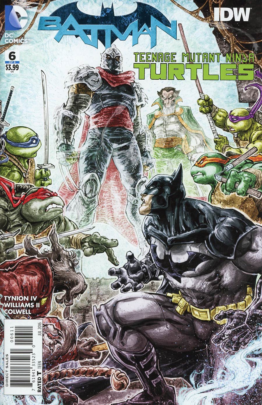 Batman Teenage Mutant Ninja Turtles #6 Cover A Regular Freddie E Williams II Cover