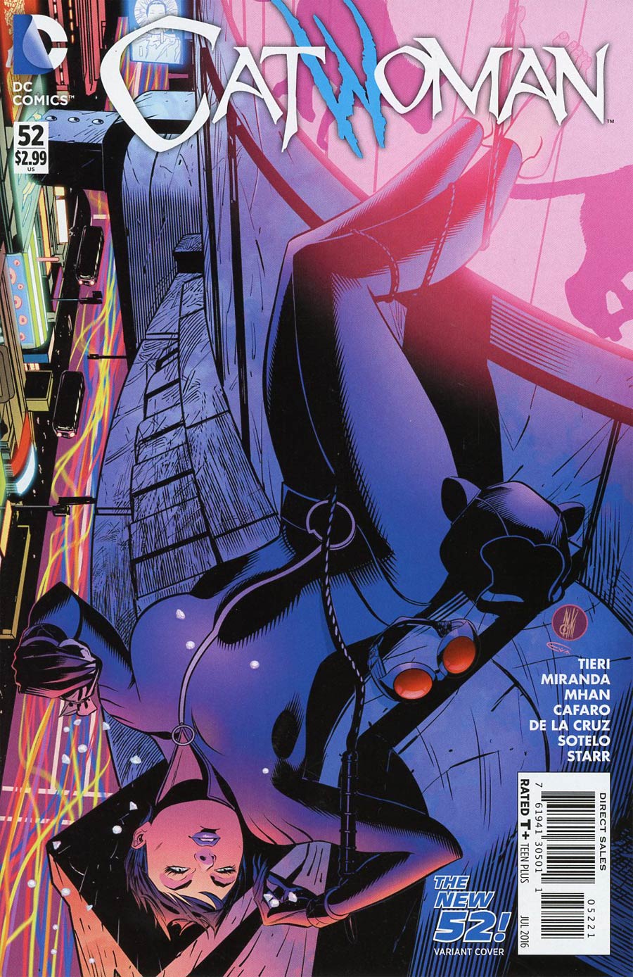 Catwoman Vol 4 #52 Cover B Variant Inaki Miranda New 52 Homage Cover