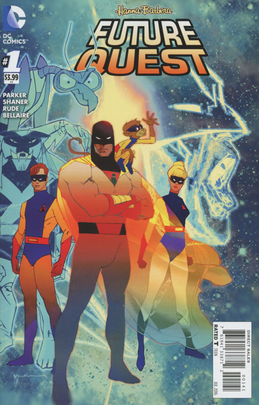 Future Quest #1 Cover E Variant Bill Sienkiewicz Space Ghost Cover