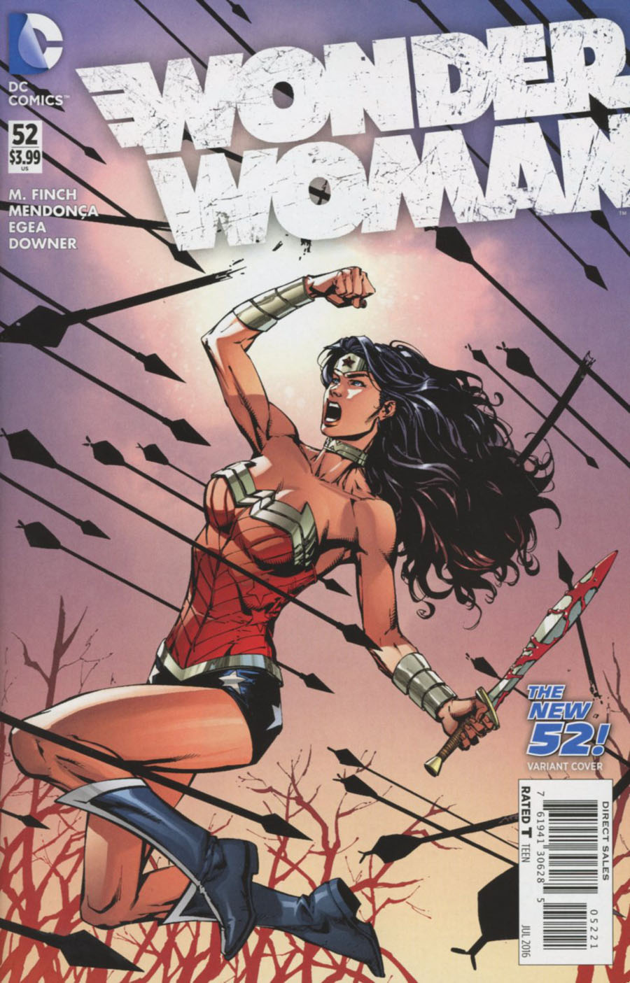 Wonder Woman Vol 4 #52 Cover B Variant David Finch New 52 Homage Cover