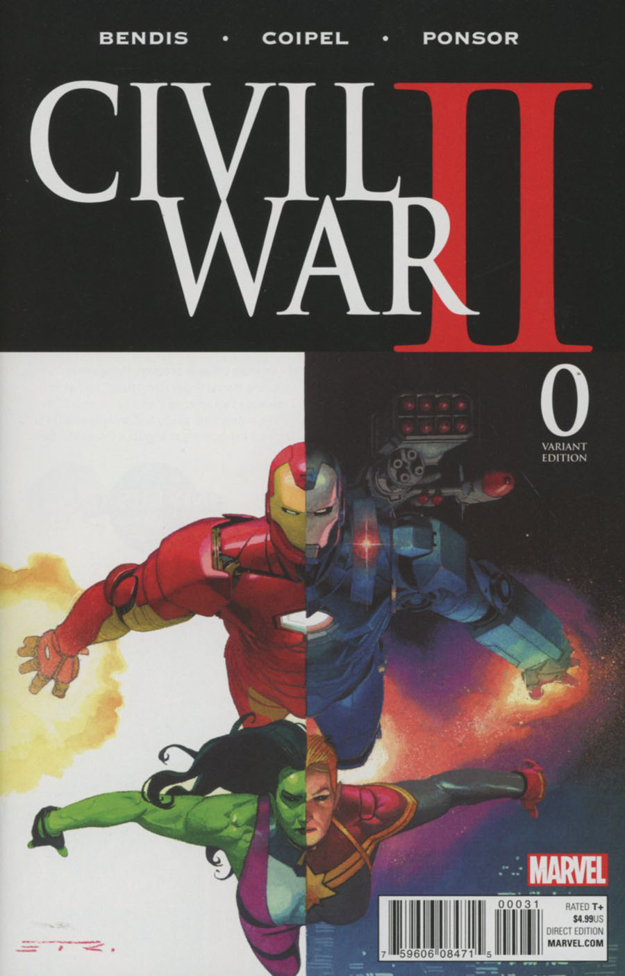 Civil War II #0 Cover C Variant Esad Ribic Cover (Road To Civil War II Tie-In)