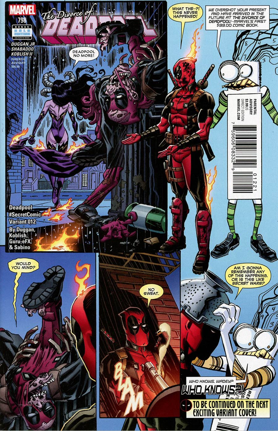 Deadpool Vol 5 #12 Cover B Variant Scott Koblish Secret Comic Cover