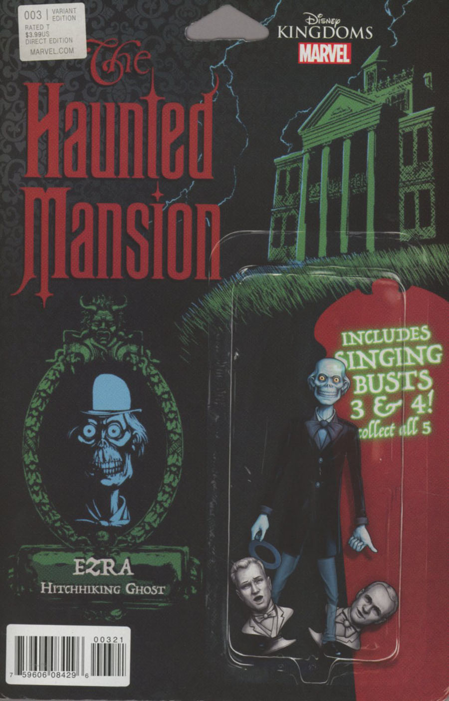Disney Kingdoms Haunted Mansion #3 Cover B Variant John Tyler Christopher Action Figure Cover