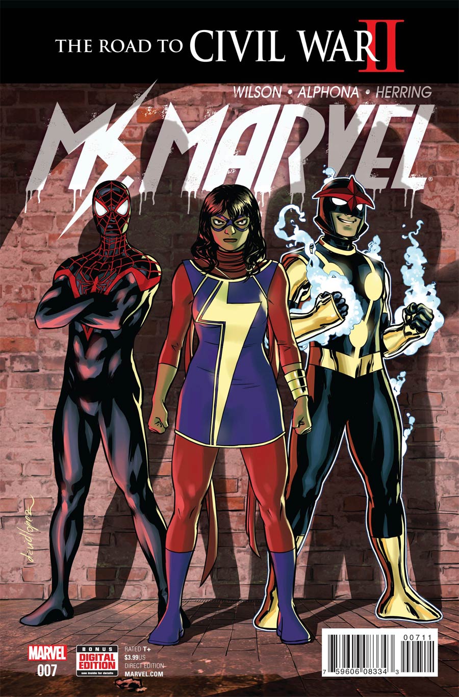 Ms Marvel Vol 4 #7 Cover A Regular David Lopez Cover (Road To Civil War II Tie-In)