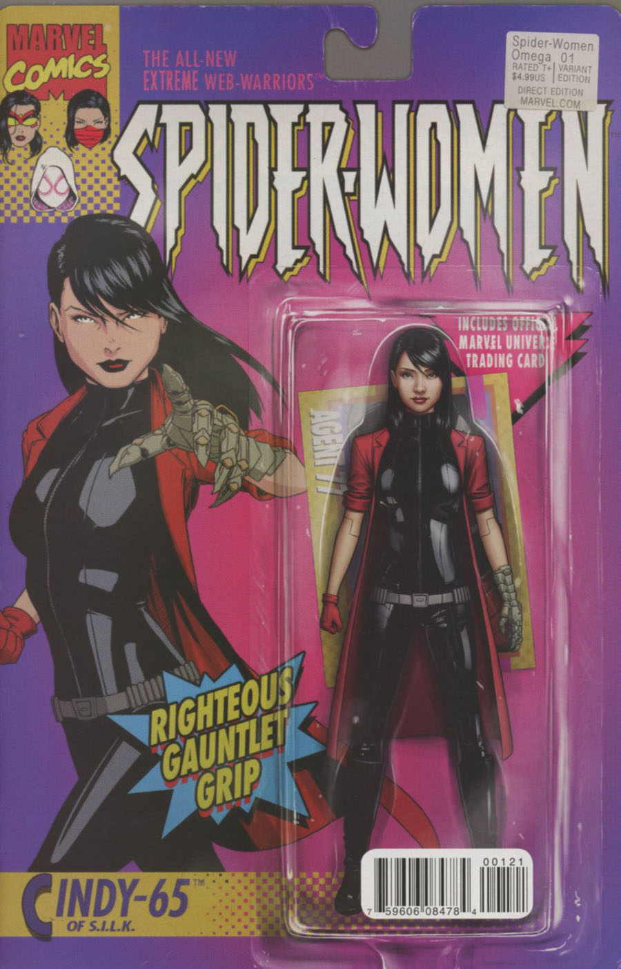 Spider-Women Omega #1 Cover B Variant John Tyler Christopher Action Figure Cover (Spider-Women Part 8)