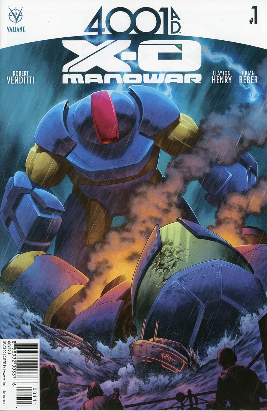 4001 AD X-O Manowar #1 Cover A 1st Ptg Regular CAFU Cover