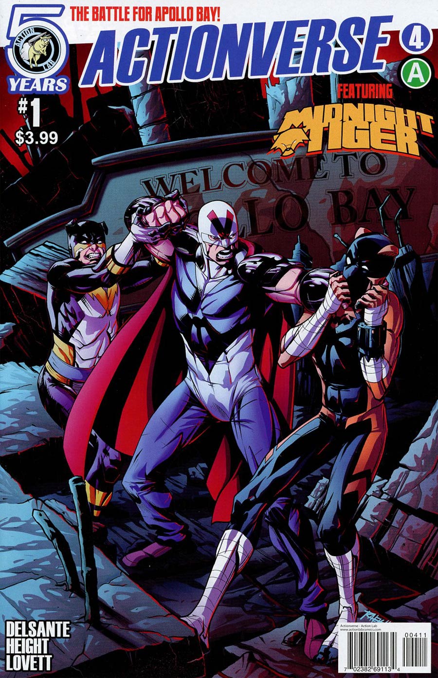 Actionverse #4 Featuring Midnight Tiger Cover A Regular Ray-Anthony Height & Nate Lovett Cover