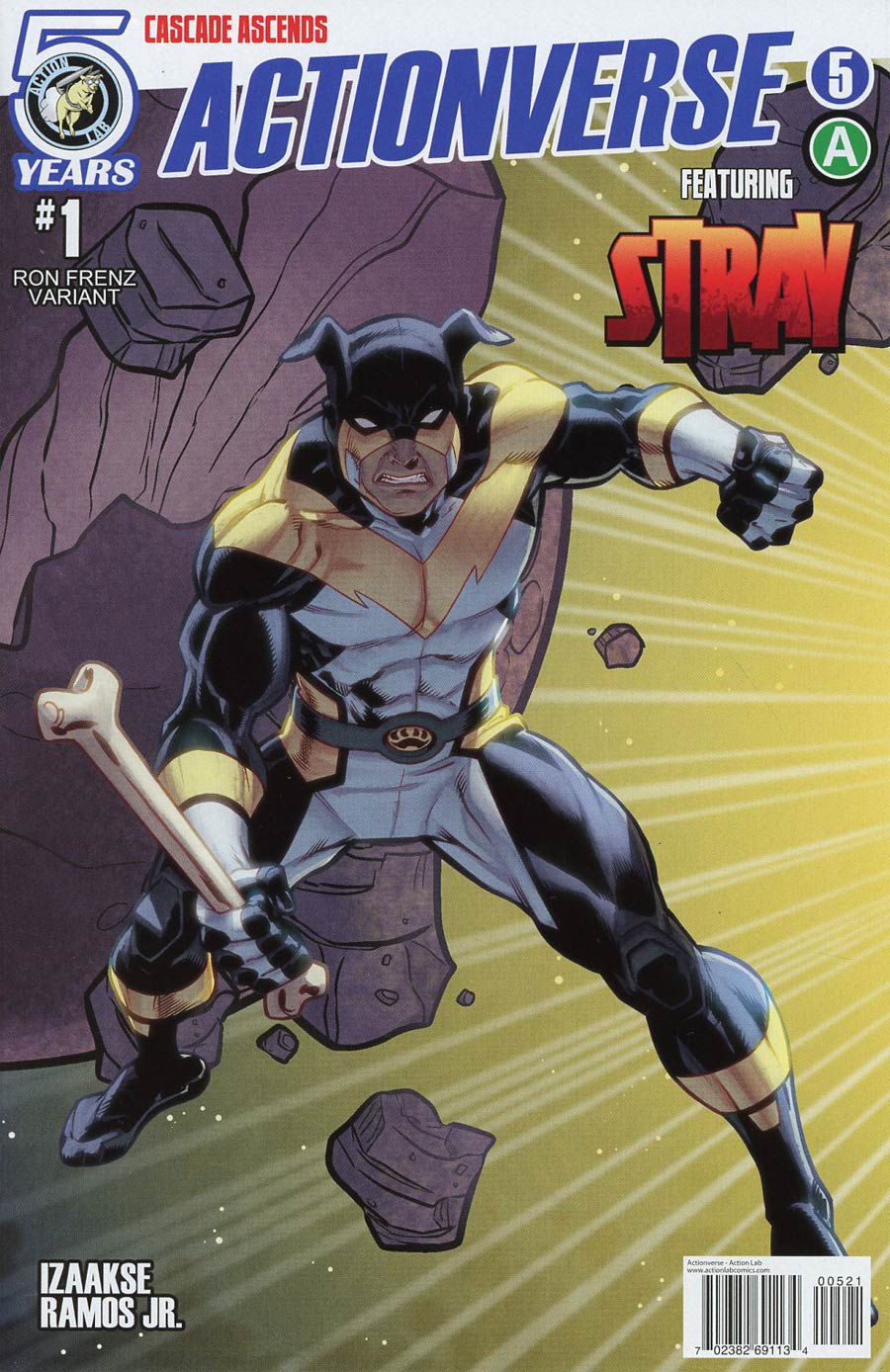 Actionverse #5 Featuring Stray Cover B Variant Ron Frenz Connecting Cover