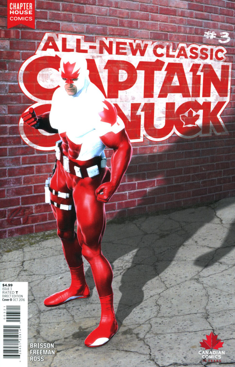 All-New Classic Captain Canuck #3 Cover B Variant Leif Glenister Cover
